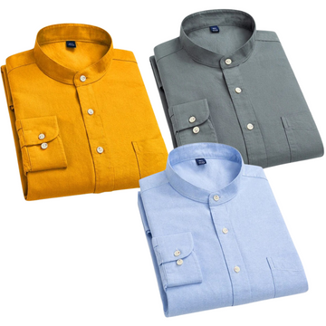 Premium Imported 100% High Quality Cotton Formal Men’s Plain/Solid Shirts| Full/Half Sleeve | With Pocket | (FS - 148)