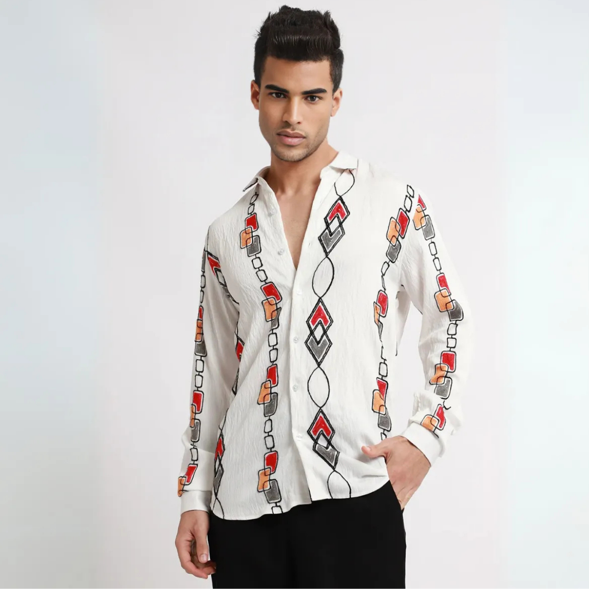 Men's Stylish Branded Shirt | High Quality Cotton Fabric | Full Sleeves