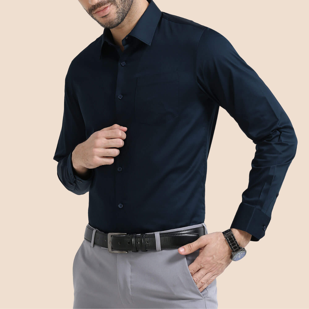 Men's Stylish Branded Shirt | High Quality Cotton Fabric | Full Sleeves