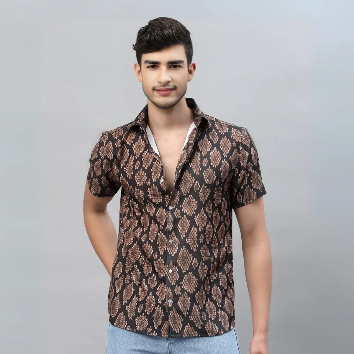 Pack Of 3 Trendy Half Sleeve Shirts - Men's Casual Wear