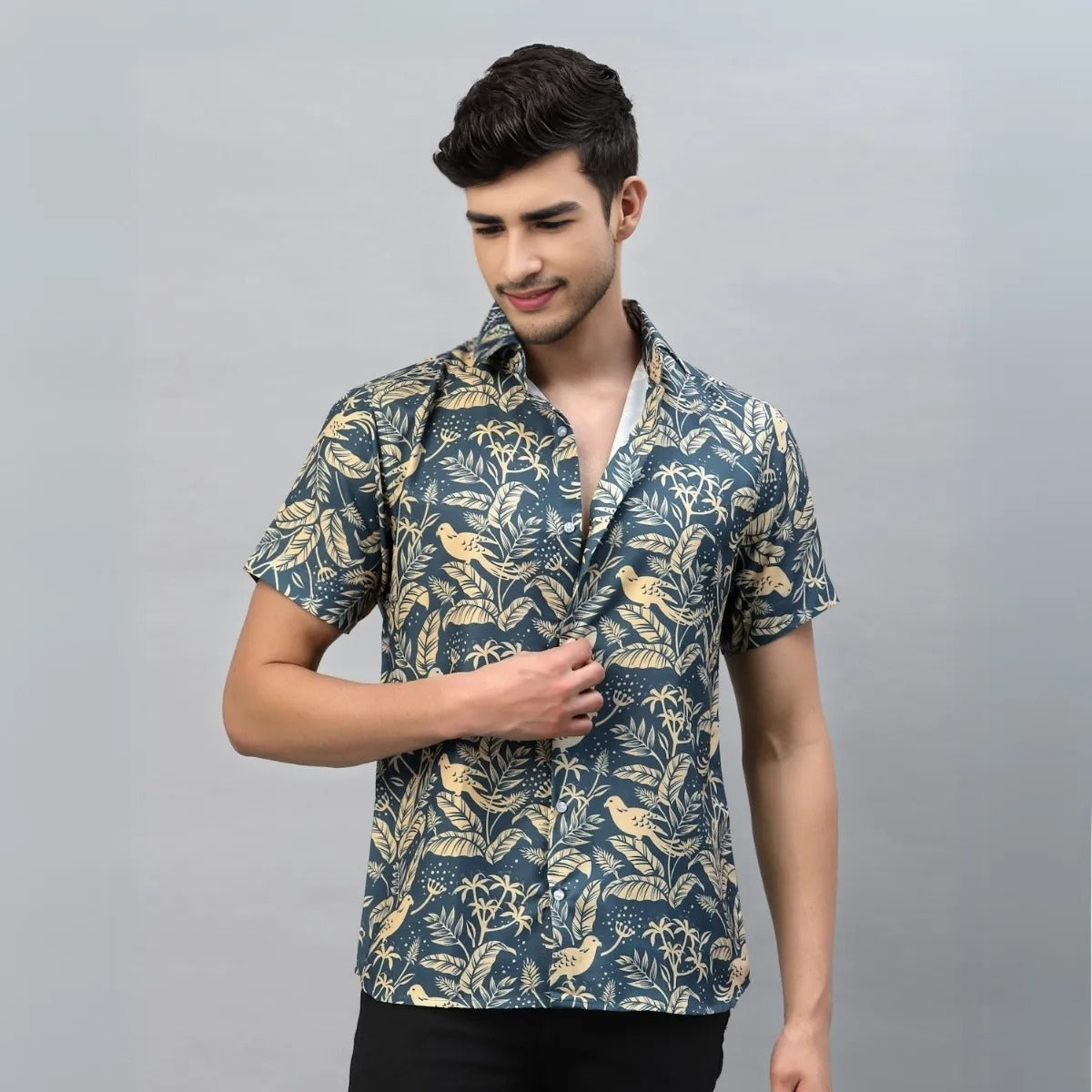 Pack Of 3 Trendy Half Sleeve Shirts - Men's Casual Wear