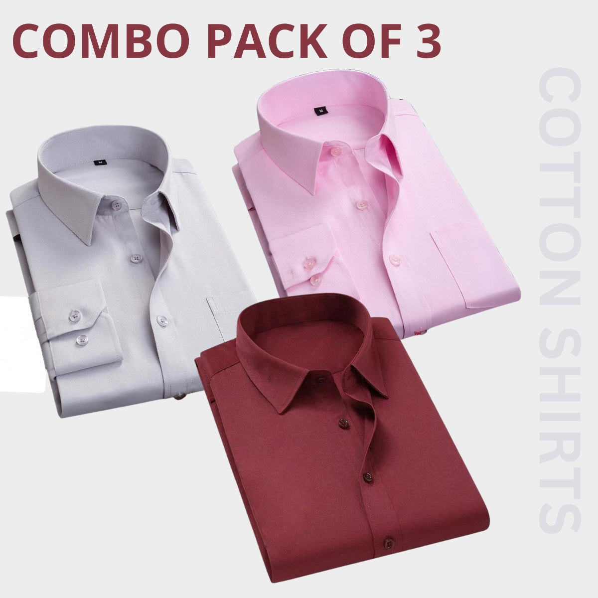 Premium Plain Shirt 100% High Quality Cotton Shirt