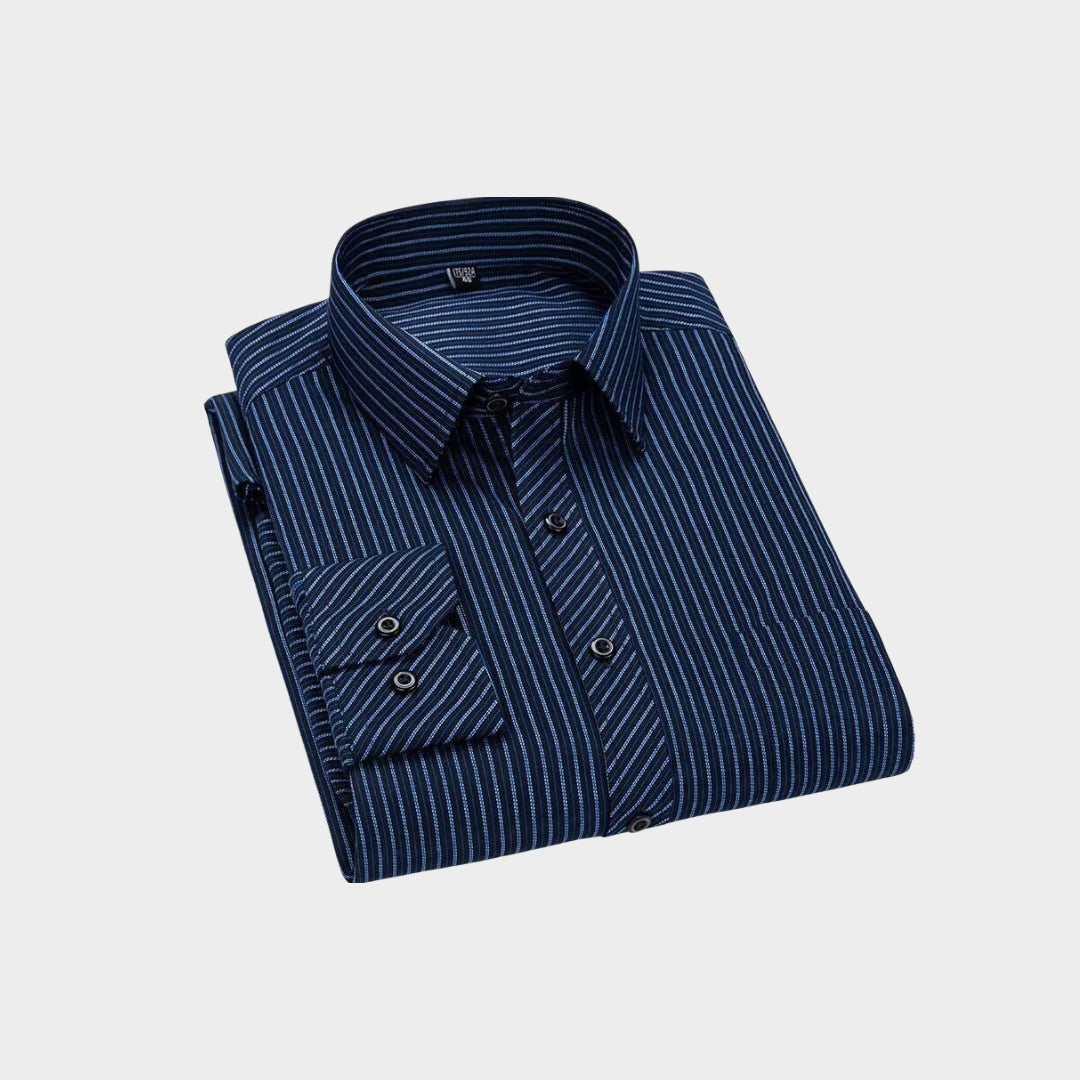 Premium Imported 100% High Quality Striped Shirt | Full/Half Sleeve | With Pocket | (FS-114)