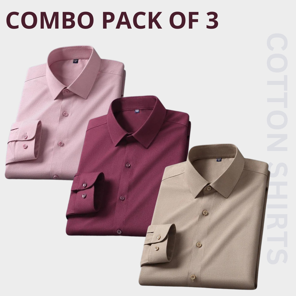 Premium Plain Shirt 100% High Quality Cotton Shirt