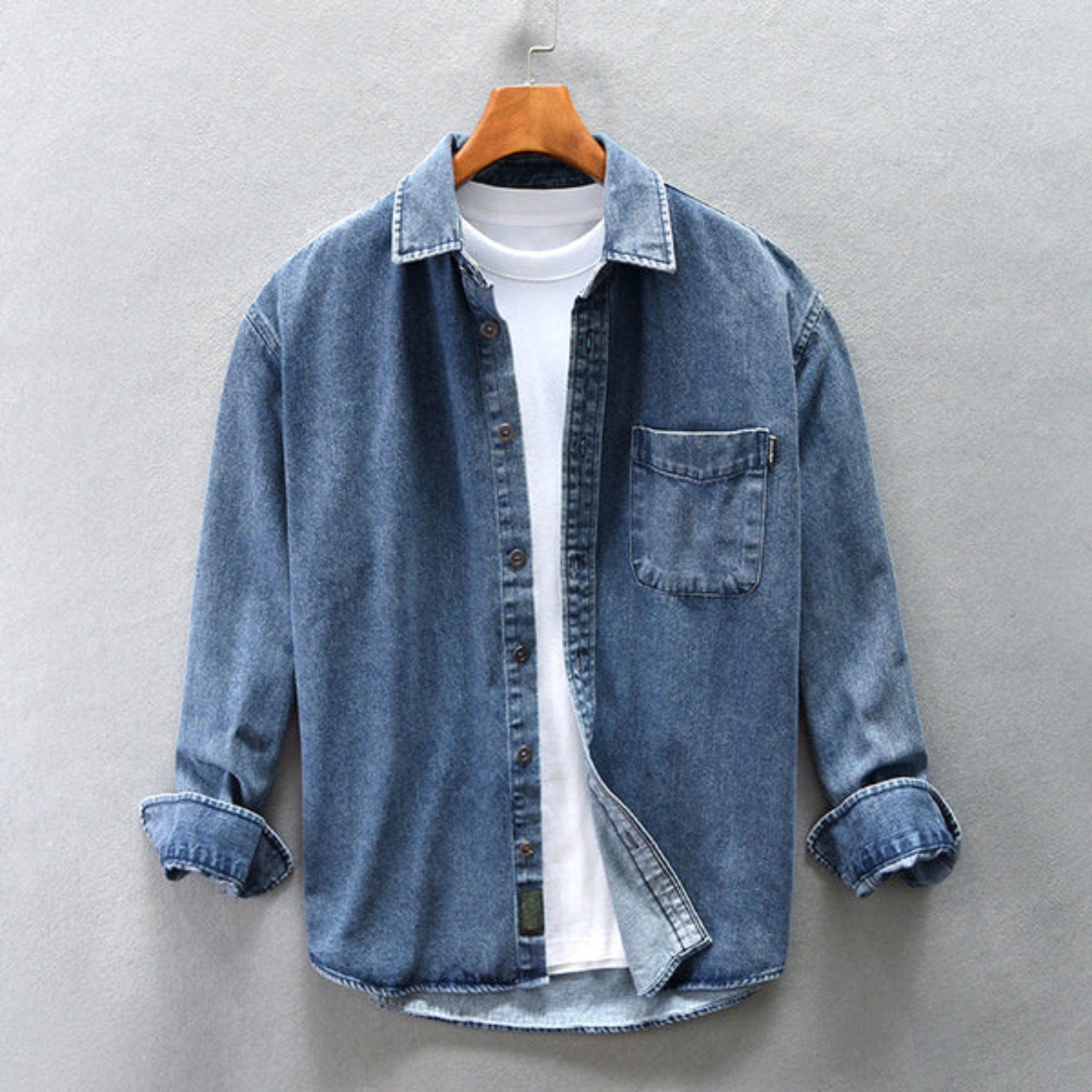 Casual Denim Shirt For Men