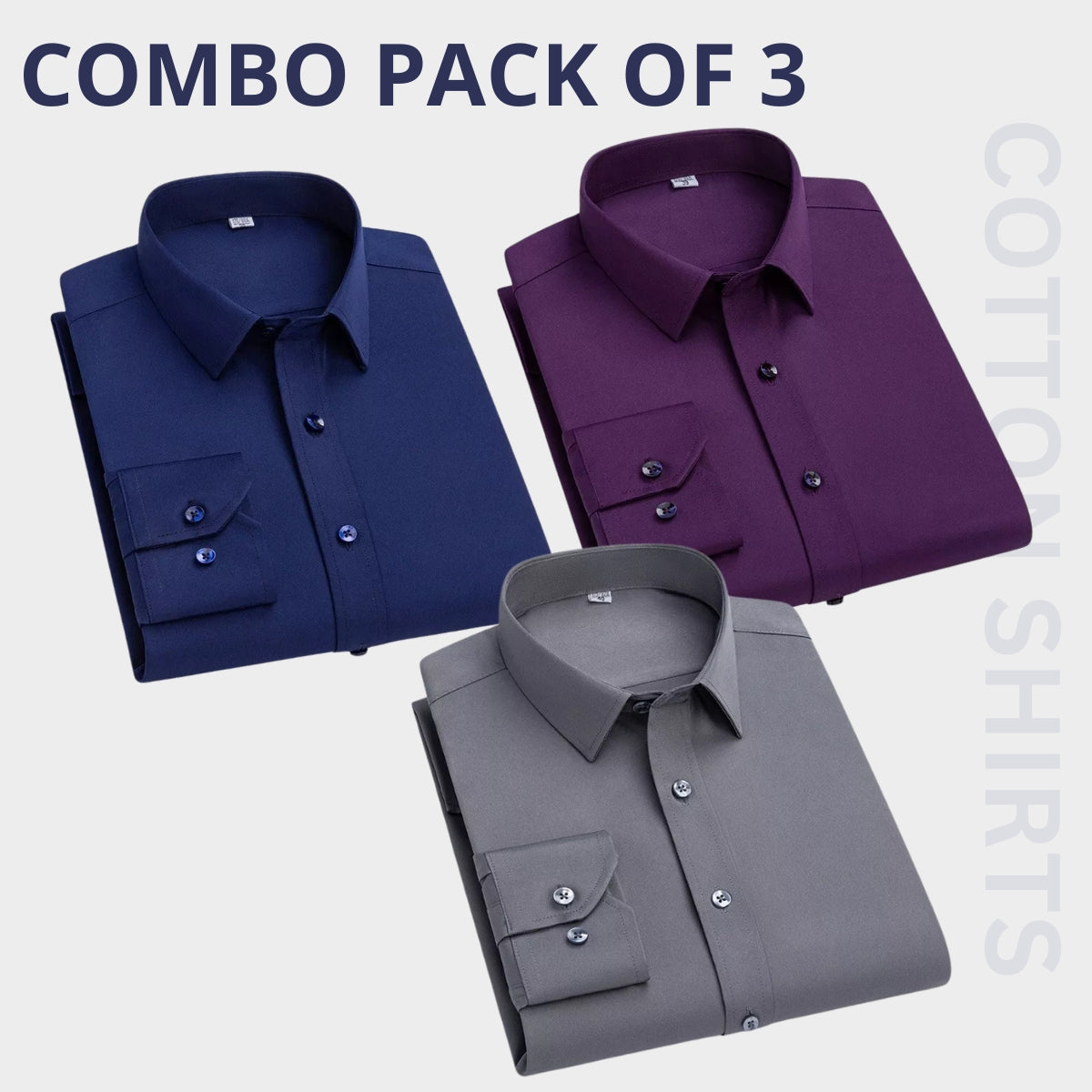 Premium Plain Shirt 100% High Quality Cotton Shirt