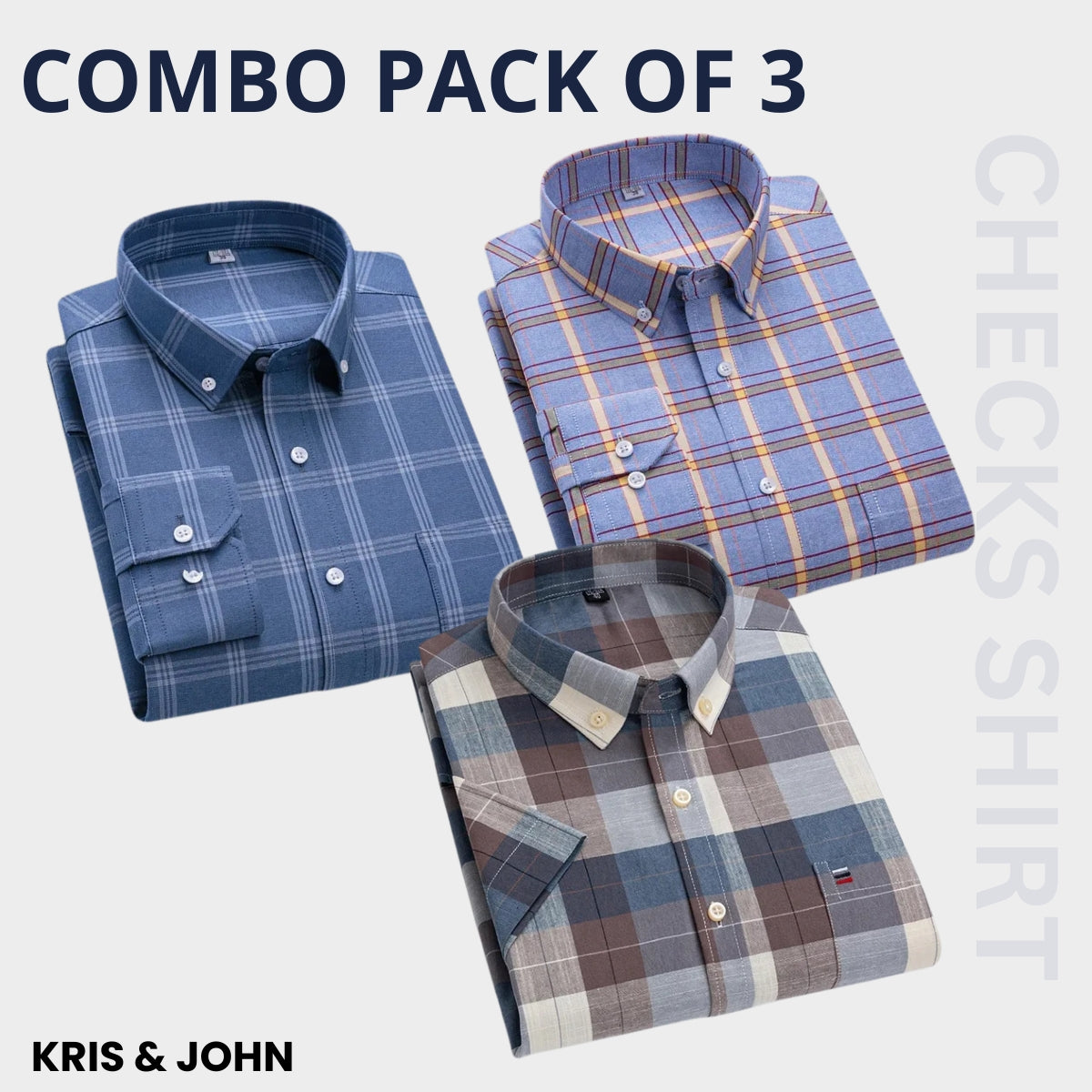 Premium Imported 100% High Quality Check Shirt | Full/Half Sleeve | With Pocket | (FS-151)