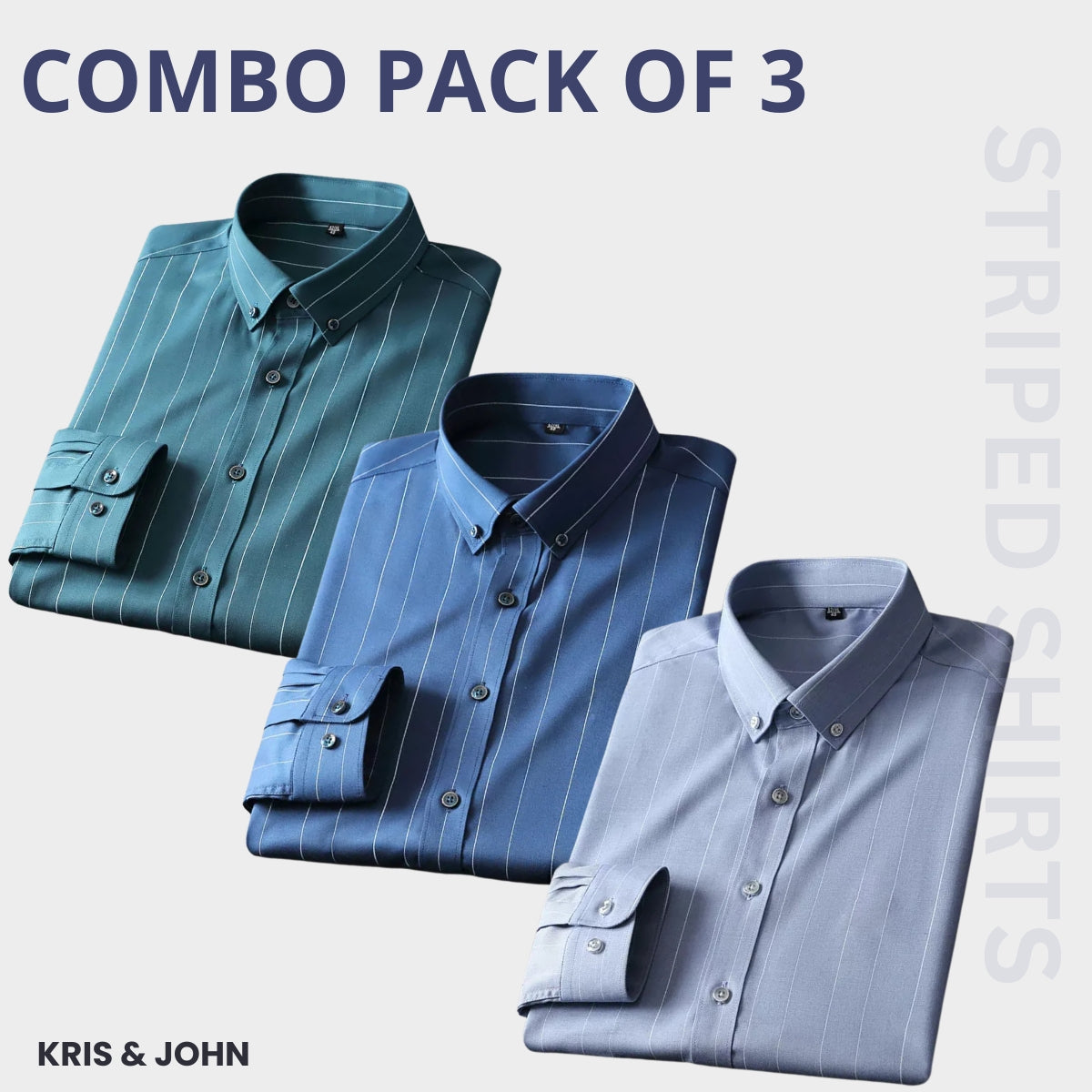 Premium Imported 100% High Quality Striped Shirt | Full/Half Sleeve | With Pocket | (FS-111)