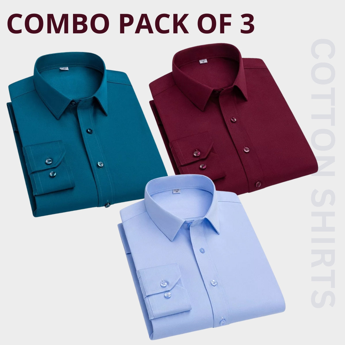 Premium Plain Shirt 100% High Quality Cotton Shirt