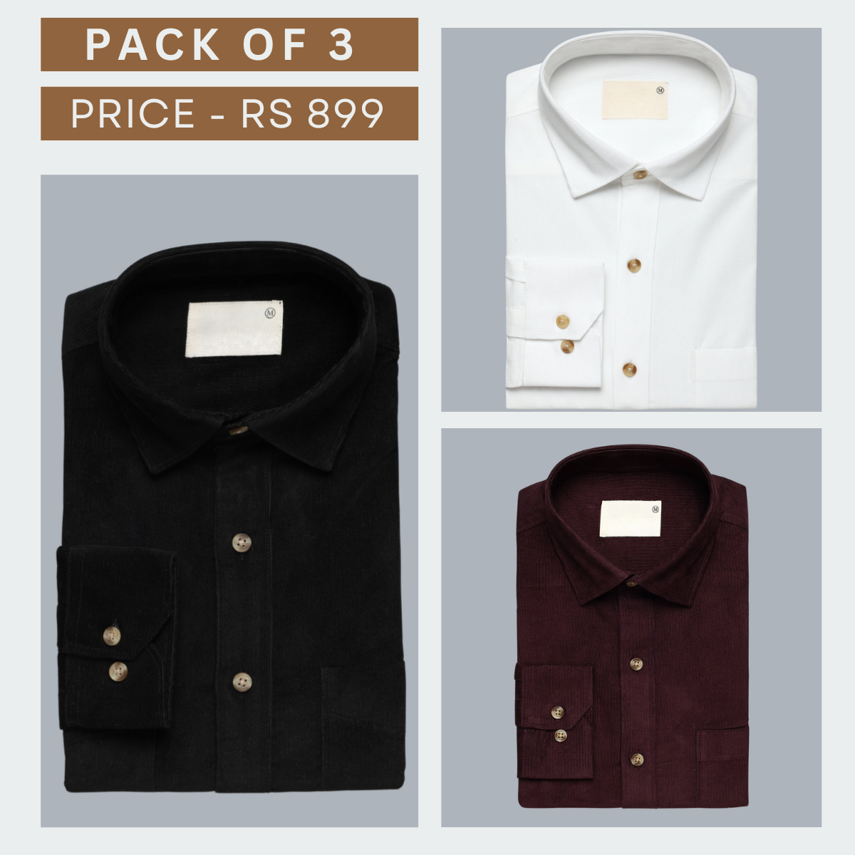 Shirt Happens: Grab Your Pack of 3 Stylish Formals