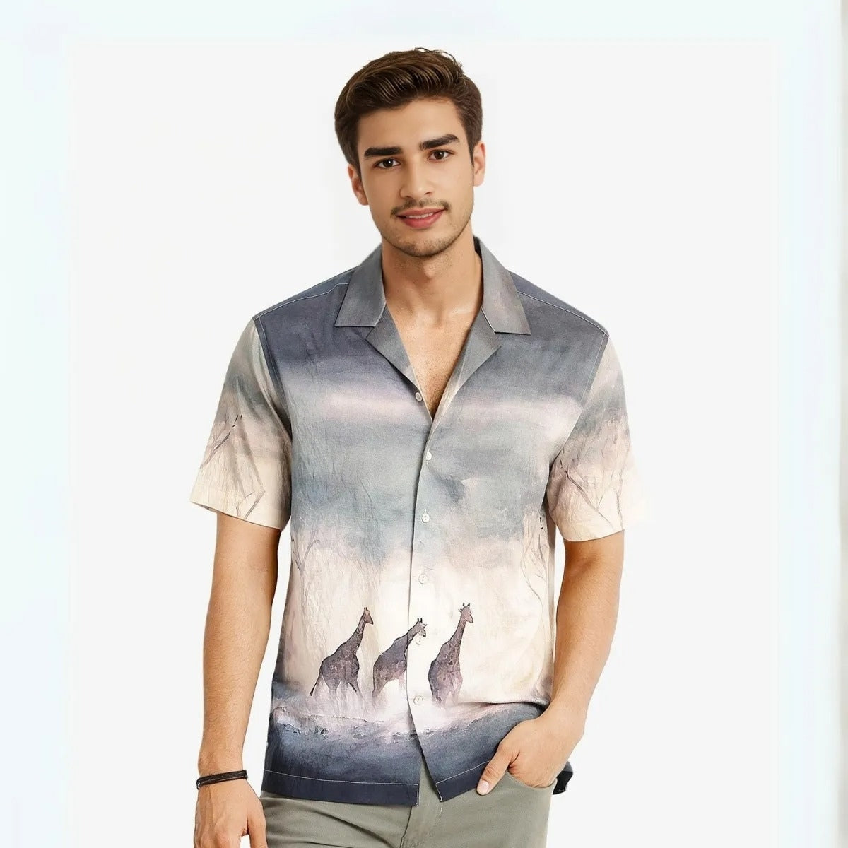 Pack Of 3 Trendy Half Sleeve Shirts - Men's Casual Wear