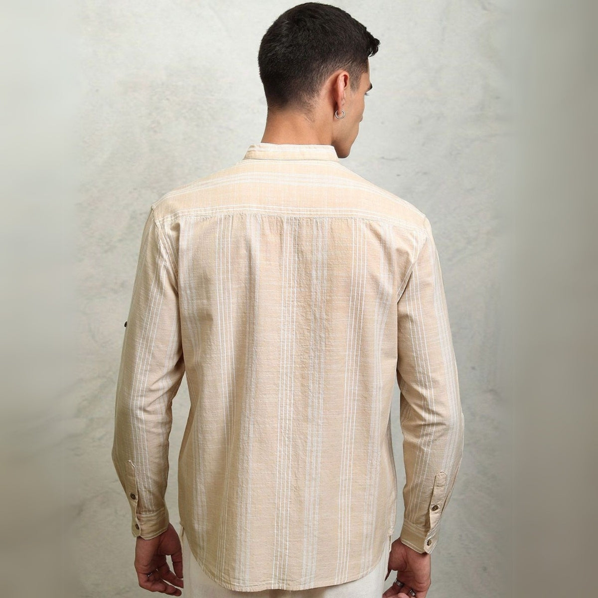 Stylish Branded Casual Shirts with Full Sleeves and Chinese Collar