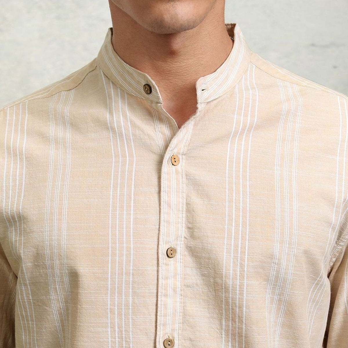 Stylish Branded Casual Shirts with Full Sleeves and Chinese Collar