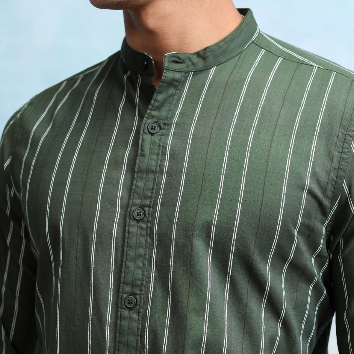 Stylish Branded Casual Shirts with Full Sleeves and Chinese Collar