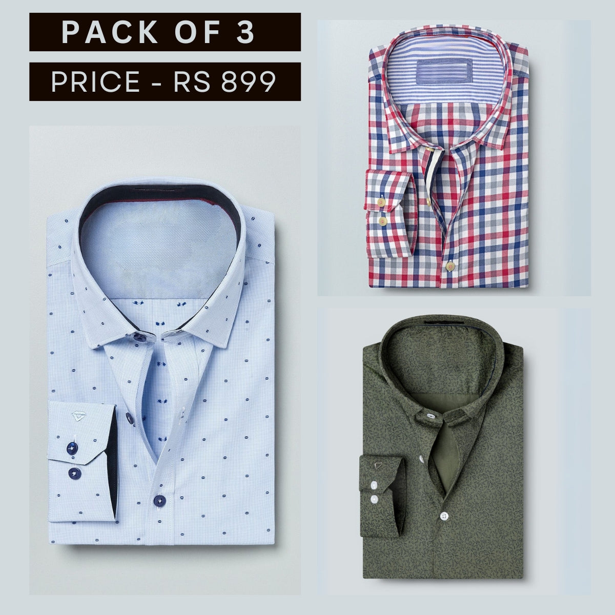 Shirt Happens: Grab Your Pack of 3 Stylish Formals