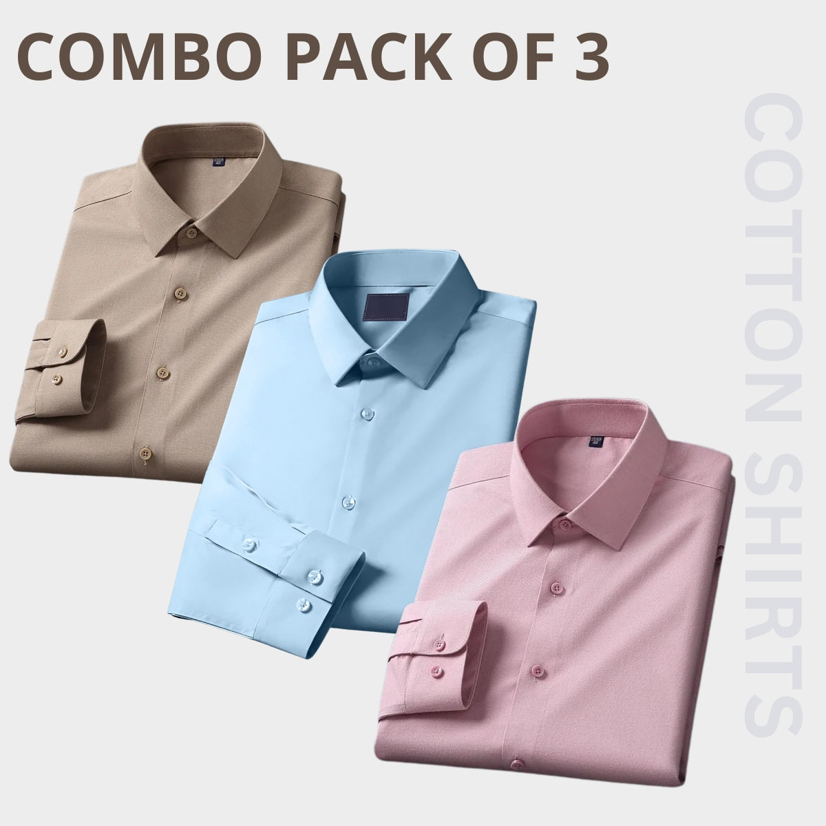 Premium Plain Shirt 100% High Quality Cotton Shirt