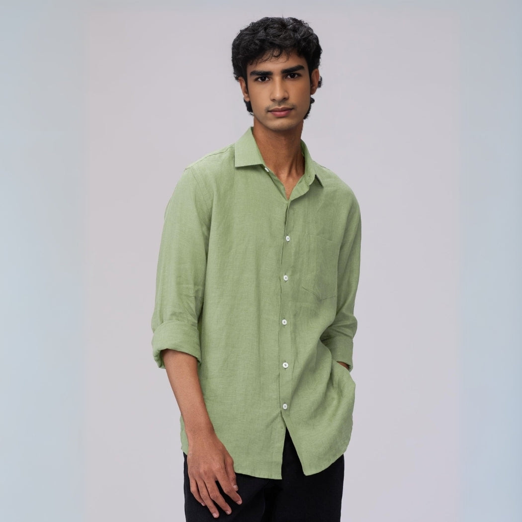 Set of 3 Premium Men's Linen Shirts | Full Sleeves  – Breathable, Stylish & Comfortable ( FS-180)