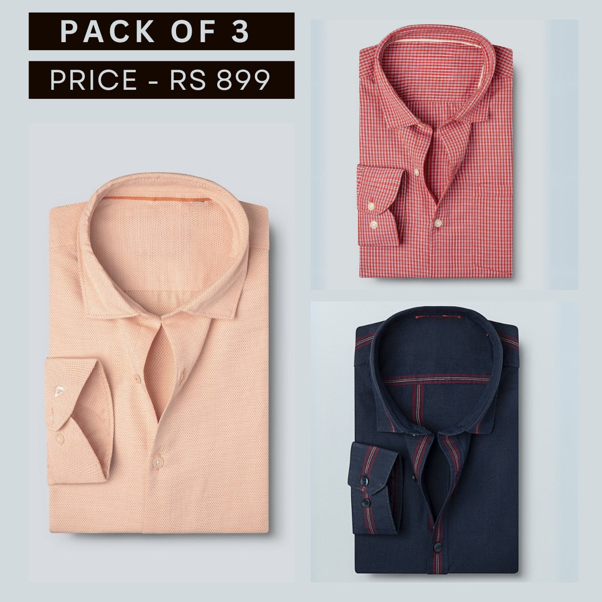 Shirt Happens: Grab Your Pack of 3 Stylish Formals