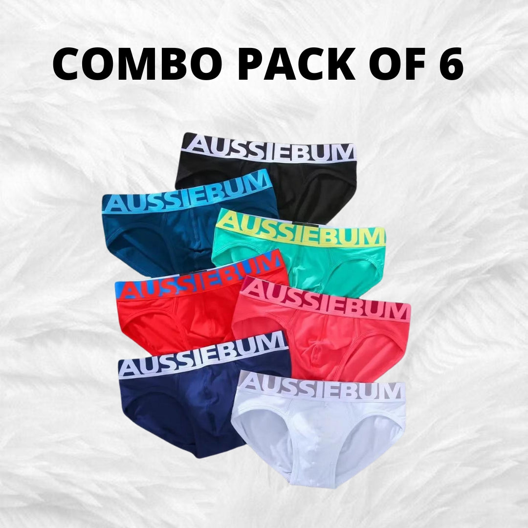 Breathable High Quality Men's Underwear Multicolor Combo (Pack of 6)