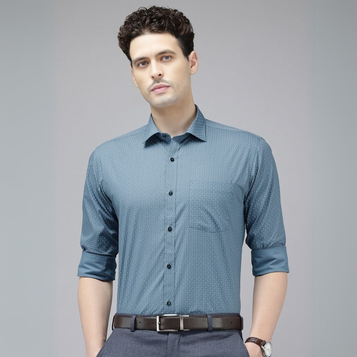 3 Cotton Formal Shirts with Full Sleeves and Pockets