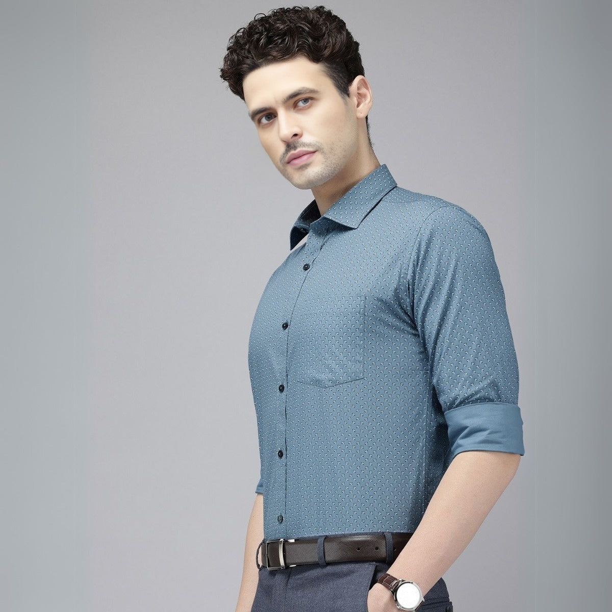 3 Cotton Formal Shirts with Full Sleeves and Pockets