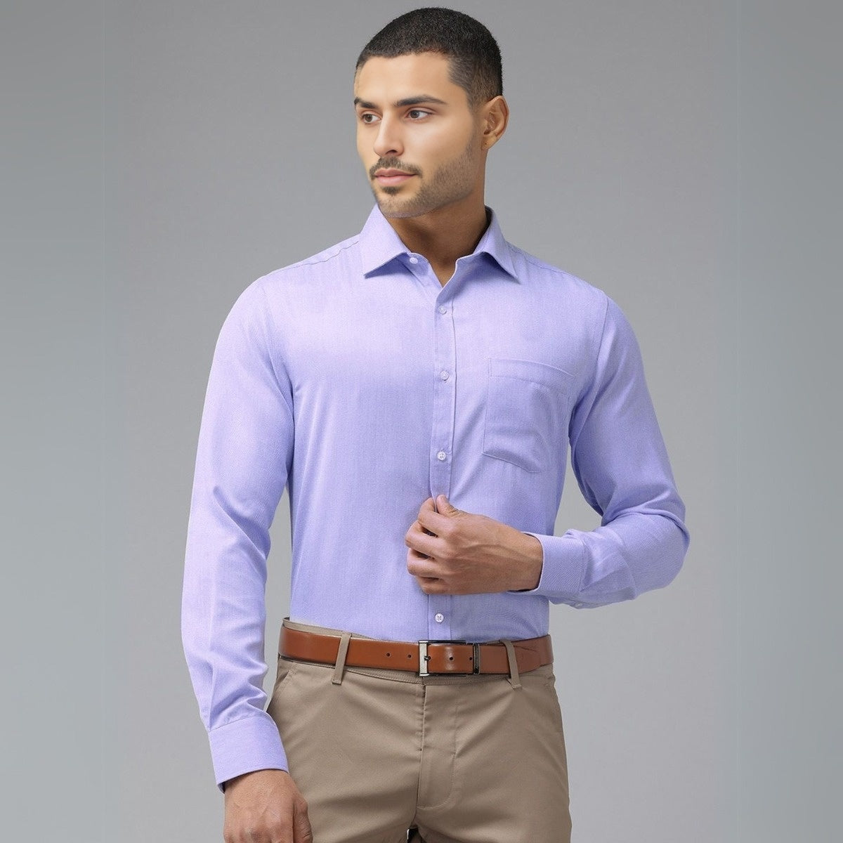 3 Cotton Formal Shirts with Full Sleeves and Pockets