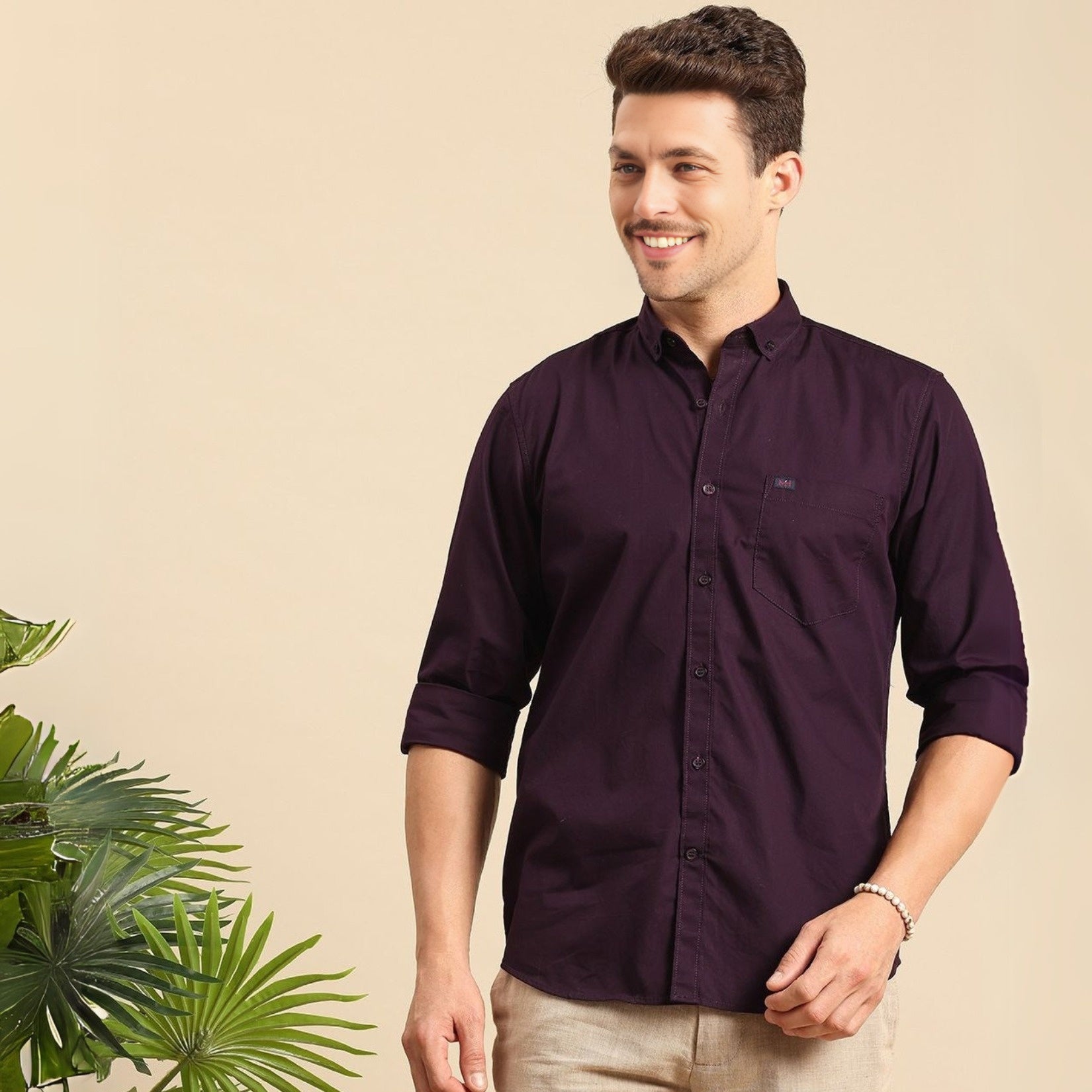 3 Cotton Formal Shirts with Full Sleeves and Pockets