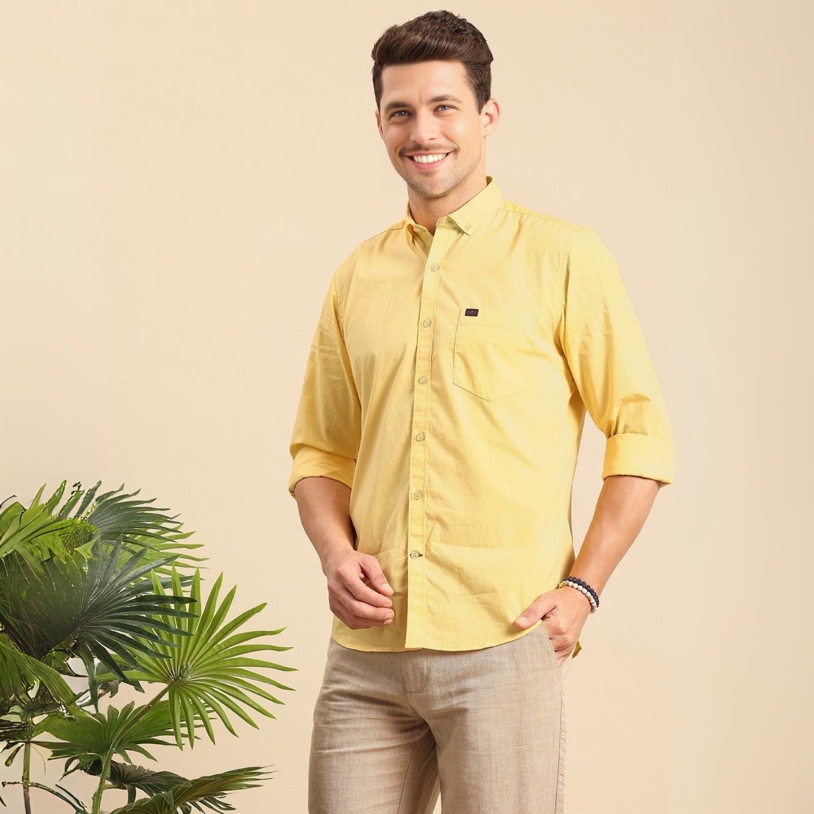 3 Cotton Formal Shirts with Full Sleeves and Pockets