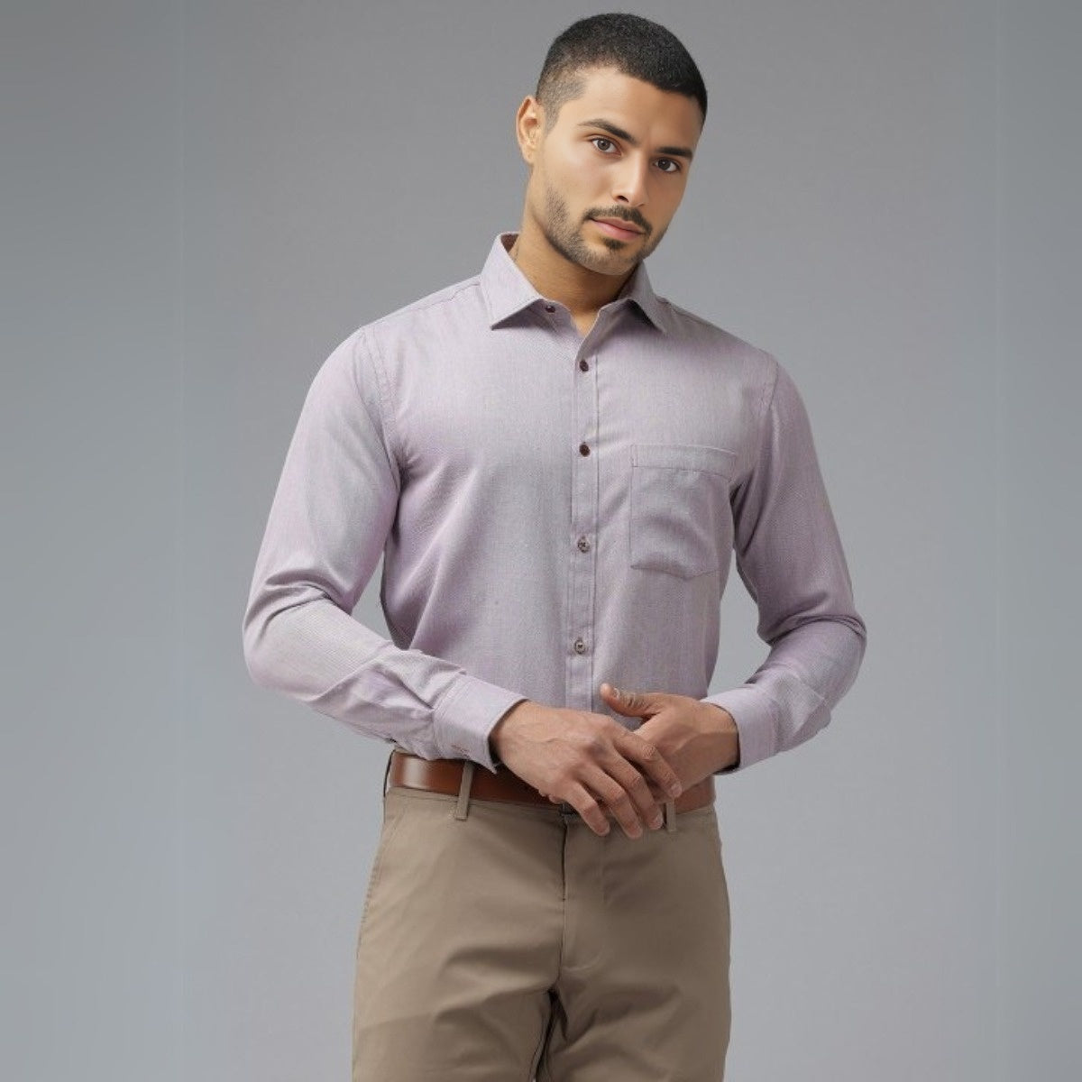 3 Cotton Formal Shirts with Full Sleeves and Pockets